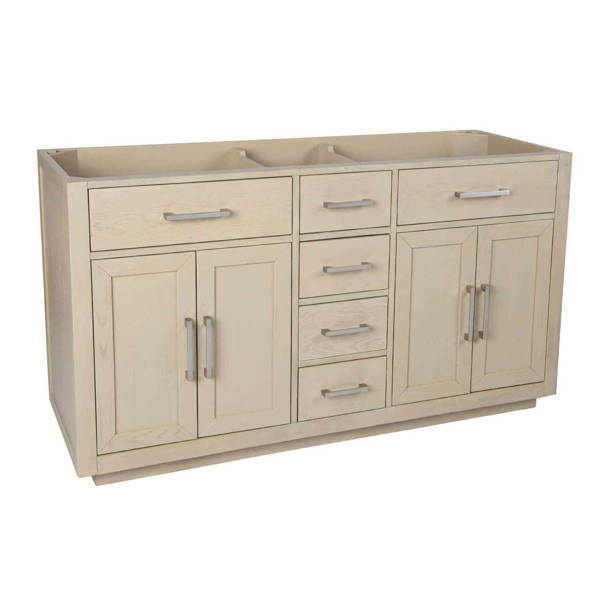Charlton Home® Aghasi 60" Double Bathroom Vanity Base Only in Fresh
